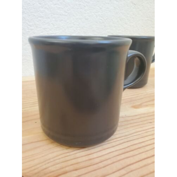 Set of 2 PFALTZGRAFF EBONY MIDNIGHT SUN Coffee Tea Mug Cup Black Stripe … - Picture 2 of 6
